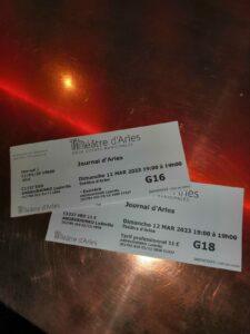 Billets à mon nom pour l'événement, réservés spécialement pour mes invités, une expérience unique partagée avec mes proches.